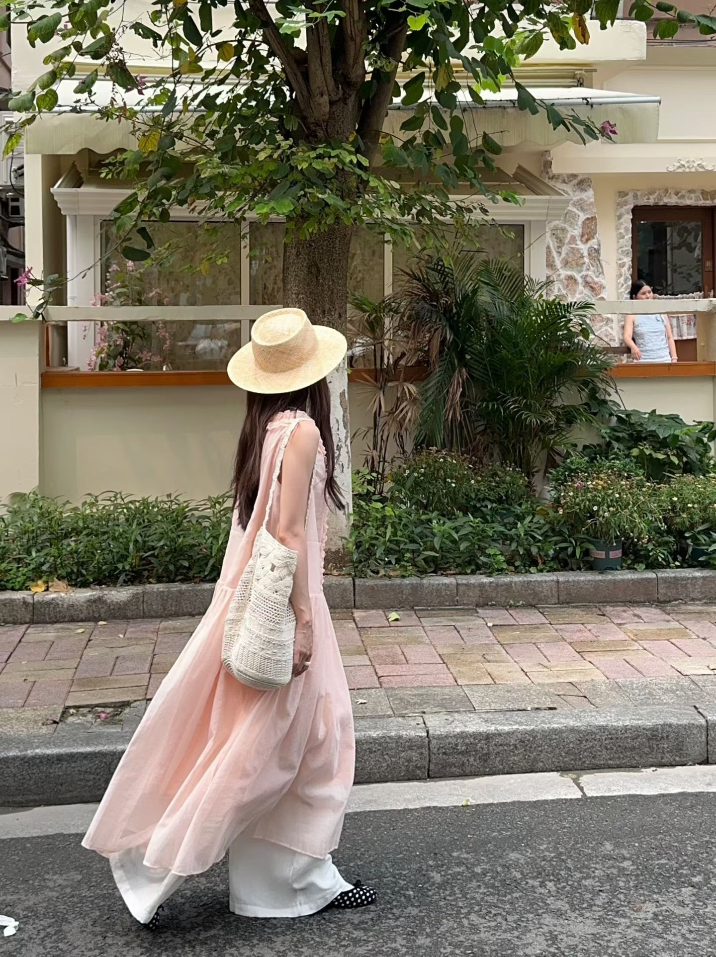 Sweet Vacation Pink Ruffle Sleeveless A-Line Long Dress - Style cf858e - Image 2