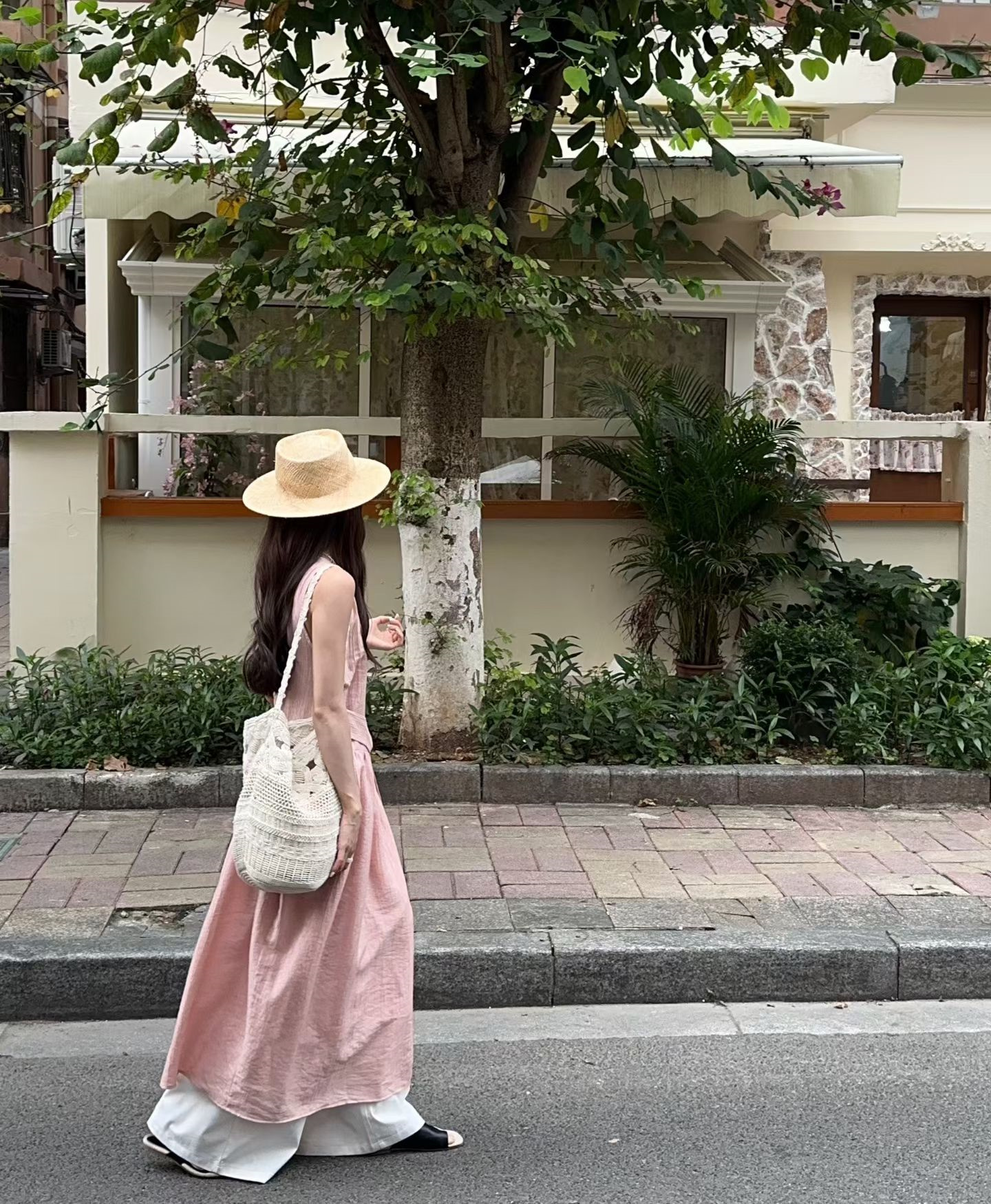 Sweet Sleeveless Round Neck A-Line Midi Dress with Side Waist Tie - Style d07a05 - Image 2